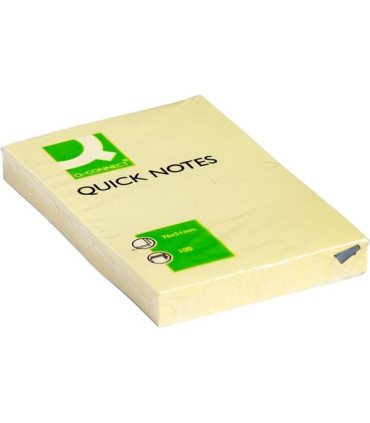 Samolepicí bločky Q-Connect QUICK, 51x76 mm,žlutý