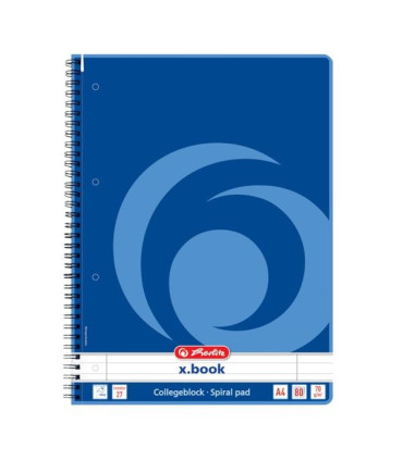 Blok College se spirálou, A4, linkovaný