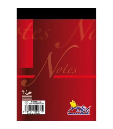 Poznámkový blok, A6, 50 listů, linkovaný