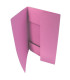 Papírové desky se třemi chlopněmi A4 růžové, 50 ks