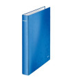 Čtyřkroužkový pořadač Leitz WOW, modrý, hřbet 4 cm