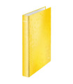 Čtyřkroužkový pořadač Leitz WOW, žlutý, hřbet 4 cm