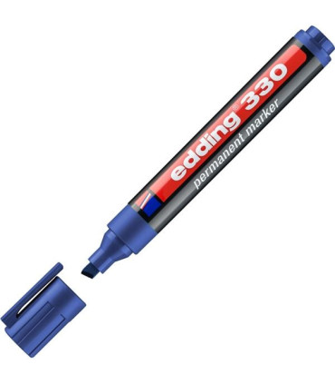 Permanentní popisovač edding 330, zkosený, modrý