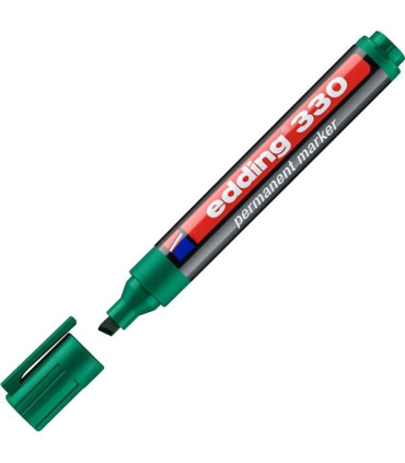 Permanentní popisovač edding 330, zkosený, zelený