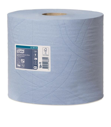 Papírové utěrky v rolích Tork Heavy Duty, modré
