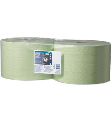 Průmyslové utěrky Tork Advanced - W1, 2vrstvé, zelené, 2 role (129243)