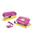 Sada mini sešívačky a děrovačky Rapid, růž./žlutá