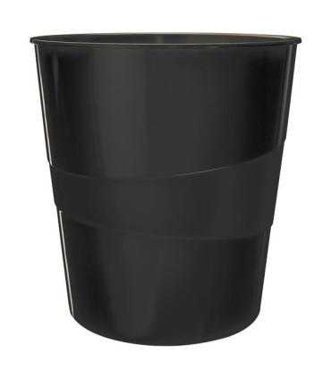 Odpadkový koš Leitz WOW, plastový, 15 l, černý