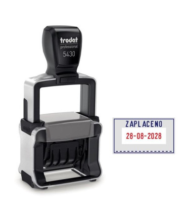 Datumka Trodat 5430 s textem ZAPLACENO