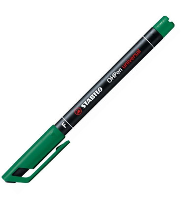 Permanentní popisovač Stabilo OH Pen 842F, zelený