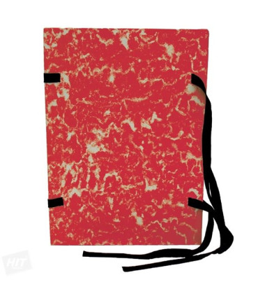 Spisové desky mramorované A4 červené, 25 ks