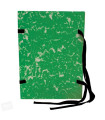 Spisové desky mramorované A4 zelené, 25 ks