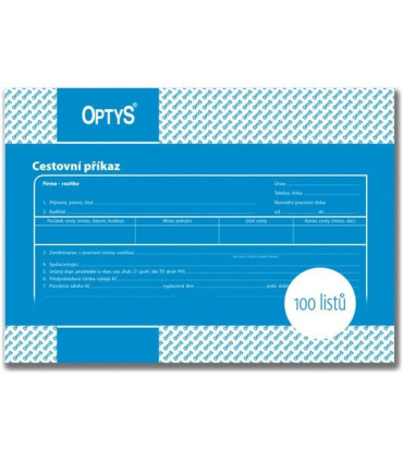 Cestovní příkaz, A5