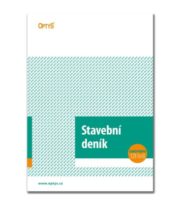 Stavební deník NCR, A4, 128 listů, číslovaný