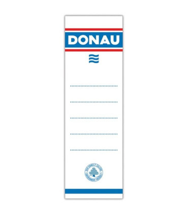 Zasouvací etikety pro pákové pořadače Donau 7,5 cm, 20 ks