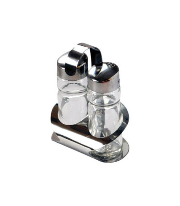 Menážka - skleněná slánka a pepřenka