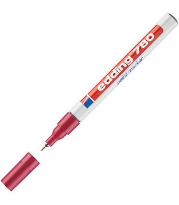 Lakový popisovač edding 780, červený