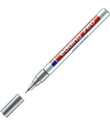 Lakový popisovač edding 780, stříbrný