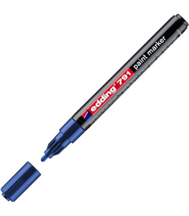 Lakový popisovač edding 791, modrý