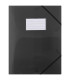 Desky s chlopněmi a gumičkou Donau - A4, plastové, černé, 1 ks