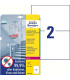 Antimikrobiální etikety Avery Zw.,transp.,210 x 148mm, 20 ks