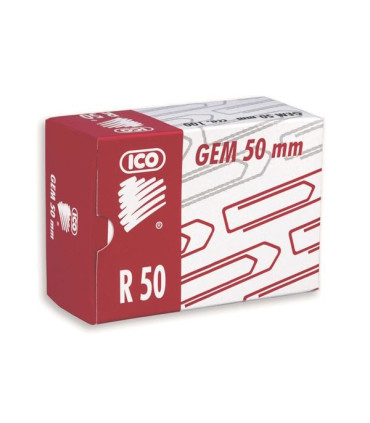 Kancelářské sponky ICO, měděné, 50 mm, 100 ks