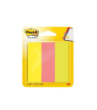 Značkovací bločky Post-it, 25 x 76 mm, mix barev