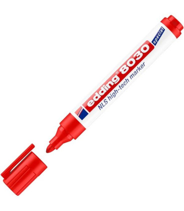 Nízkokorozivní popisovač edding 8030, červený
