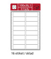 Tabelační dvouřadé etikety, 100 x 36,1 mm, 400 ks