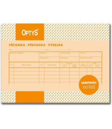 Příjemka, převodka, výdejka 1087