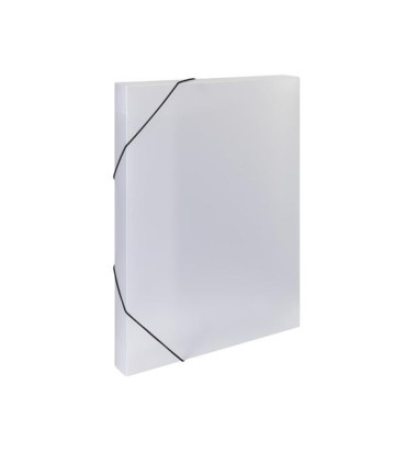 Box na spisy Opaline plastový, gumička A4, čirý