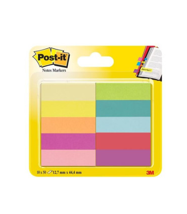 Bločky Post-it značkovací,12,7 x 44,4 mm,10 barev