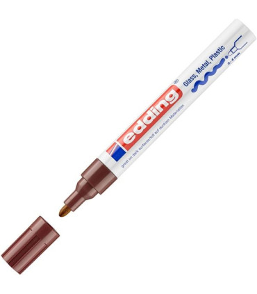 Lakový popisovač edding 750, hnědý