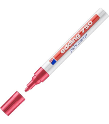 Lakový popisovač edding 750, červený