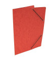 Prešpánové desky s gumičkou bez chlopní HIT Office - A4, červené, 20 ks