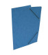 Prešpánové desky s gumičkou bez chlopní HIT Office - A4, modré, 20 ks