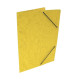 Prešpánové desky s gumičkou bez chlopní HIT Office - A4, žluté, 20 ks