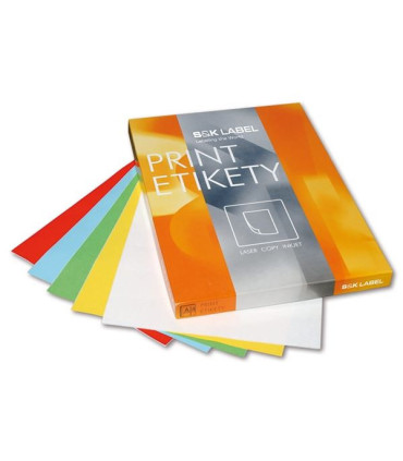 Univerzální etikety S&K Label - mix barev, 70 x 36 mm, 2 400 ks