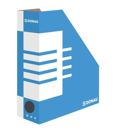 Stojany na časopisy Donau - A4, kartonový, 10 cm, modrý, 10 ks