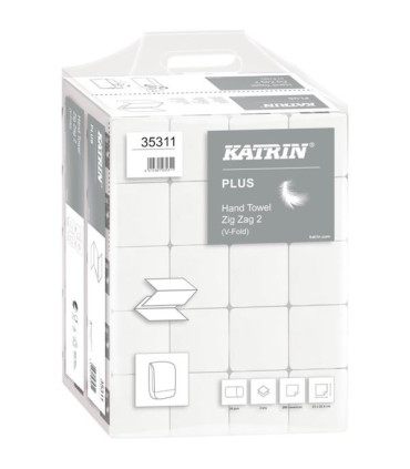 Skládané ZZ ručníky Katrin, 2 vr., bal. 20x200 ks