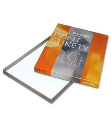 Lesklé etikety S&K Label - bílé, 210 x 297 mm, 100 ks