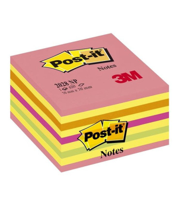 Bločky Post-it, v kostce, 76 x 76 mm, lolipop