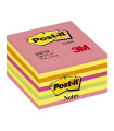 Bločky Post-it, v kostce, 76 x 76 mm, lolipop