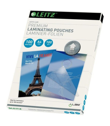 Laminovací kapsy Leitz - A4, 2x 100 mikronů, čiré, 100 ks