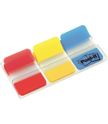 Supersilné záložky Post-it, červené/žluté/modré