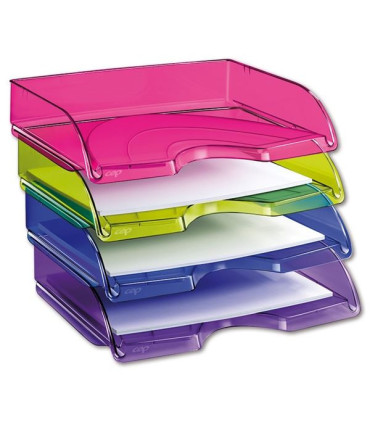 Zásuvka na šířku CepPro Happy - A4, plastová, zelená