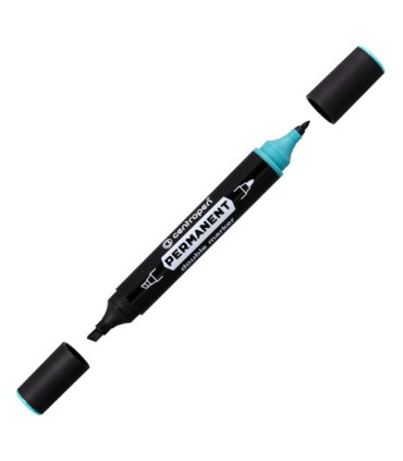 Permanent Centropen 1666 Double marker, zelená