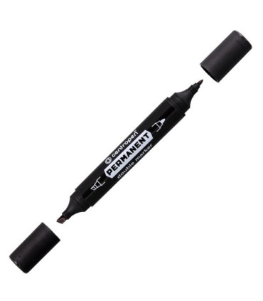 Permanent Centropen 1666 Double marker, černá