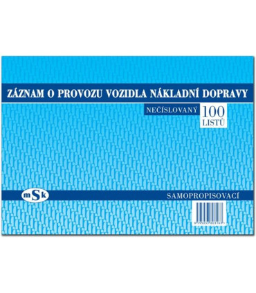 STAZKA nákladní dopravy A4 samopropisovací (100 listů)