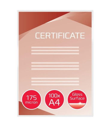 Laminovací kapsy GBC, 2x175 mic, A4, lesk, 100 ks